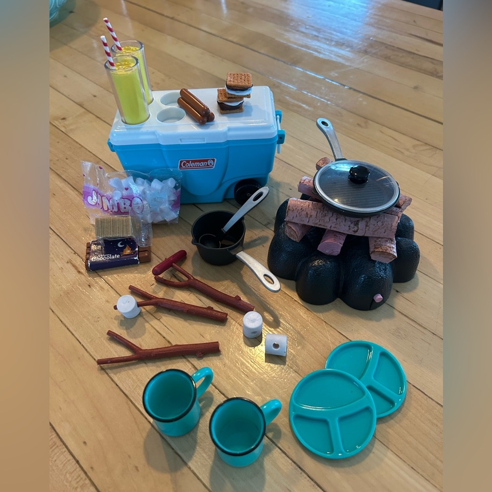 18 inch Doll Camping Set Bundle: Sophia’s Coleman Set & Our Generation Set